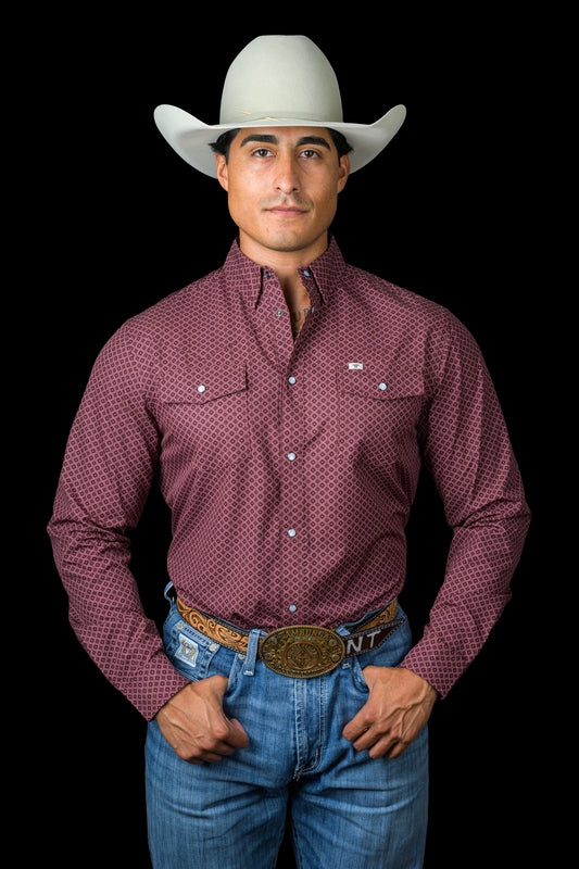 Ferrell Brand THE NICHOLAS - LONG SLEEVE SNAP SHIRT