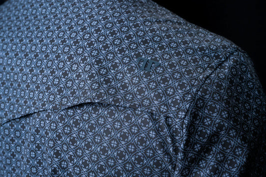 Ferrell Brand THE SILAS IN BLACK- LONG SLEEVE SNAP SHIRT