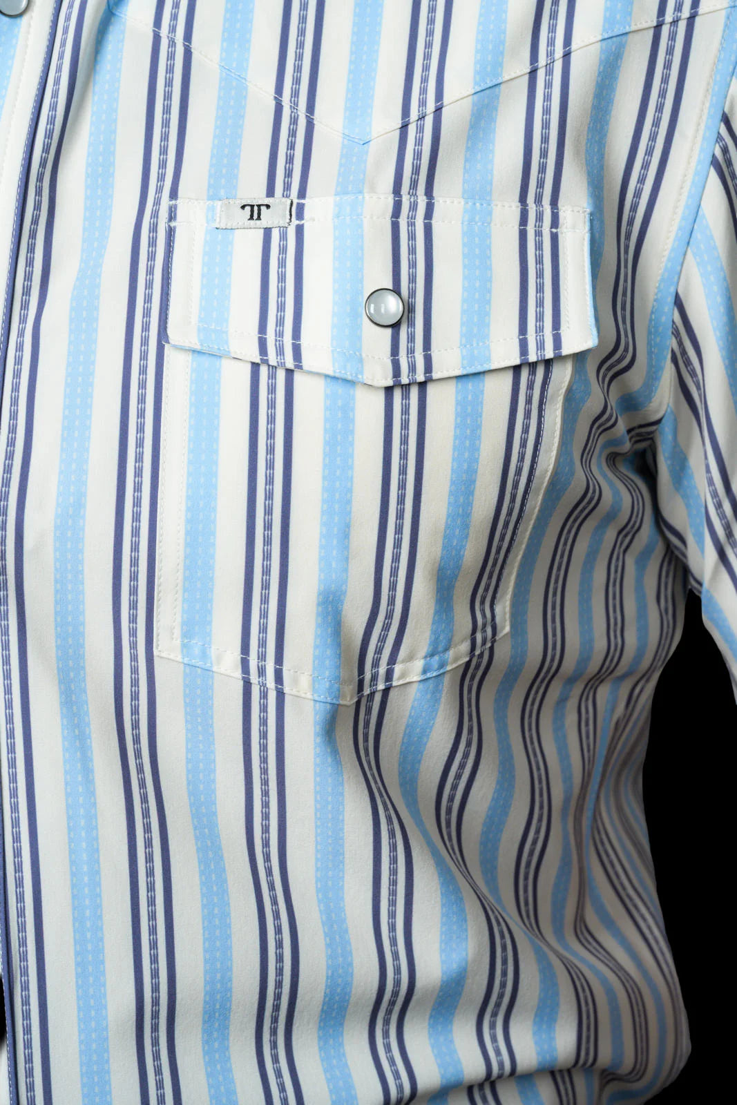 Ferrell Brand THE JAKE IN BLUE - SHORT SLEEVE SNAP