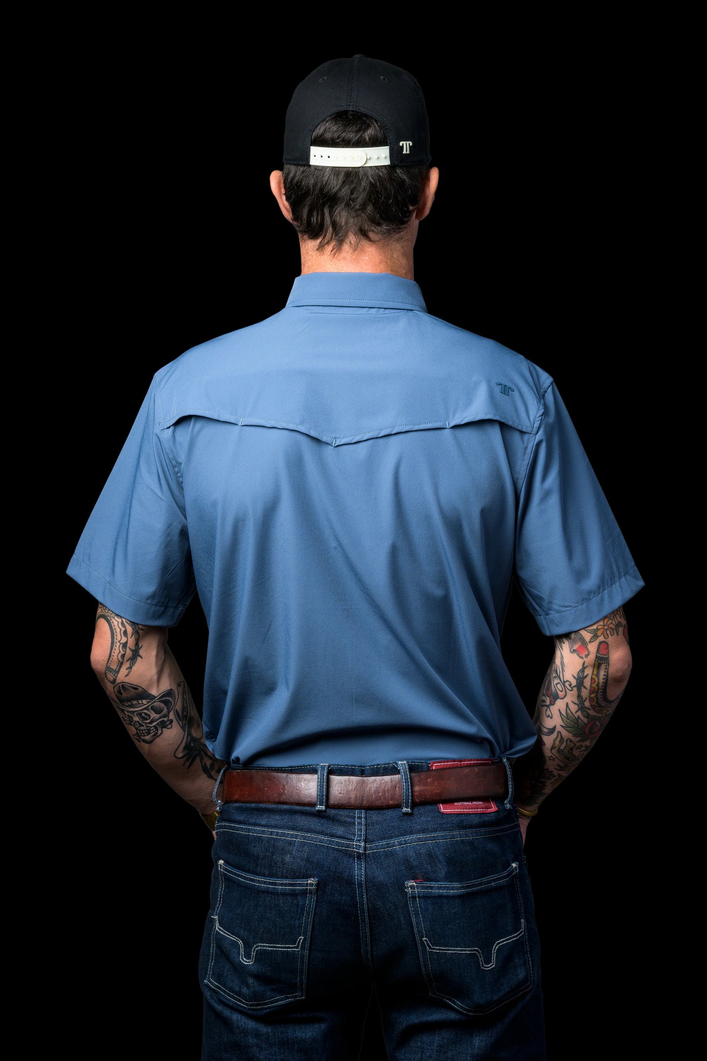 Ferrell CORE - MEN'S BLUE SHORT SLEEVE SNAP SHIRT