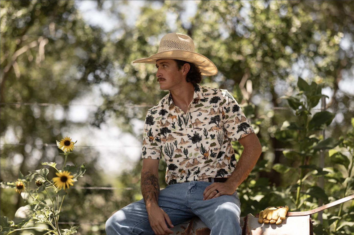 Ferrell Brand The Wilder Pearl Snap Polo