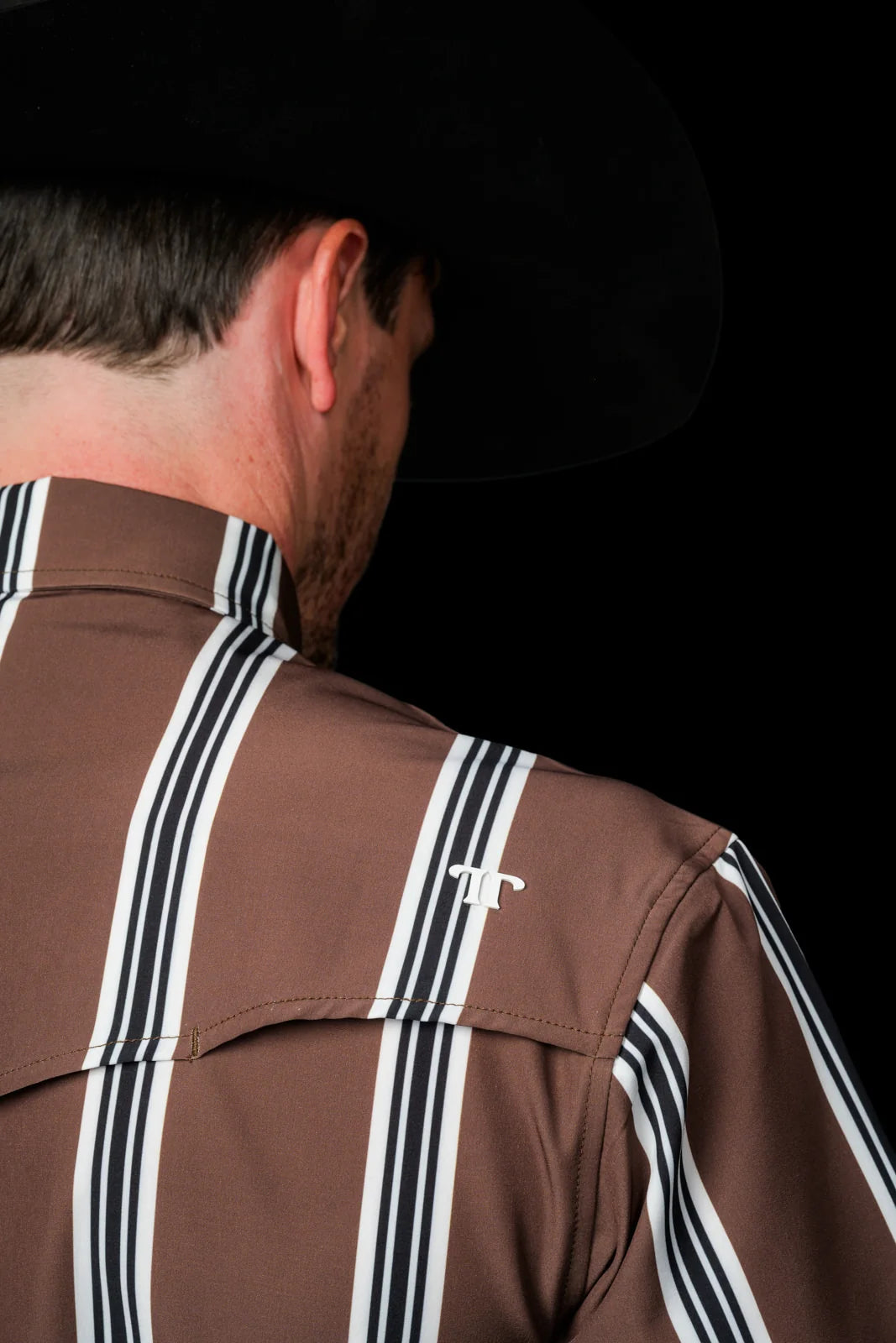 Ferrell Brand The Hatfield Short Sleeve Pearl Snap Shirt in Brown