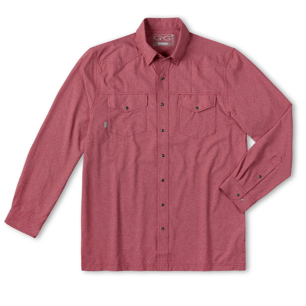 GameGuard Crimson Pearl Snap Shirt | Long Sleeve
