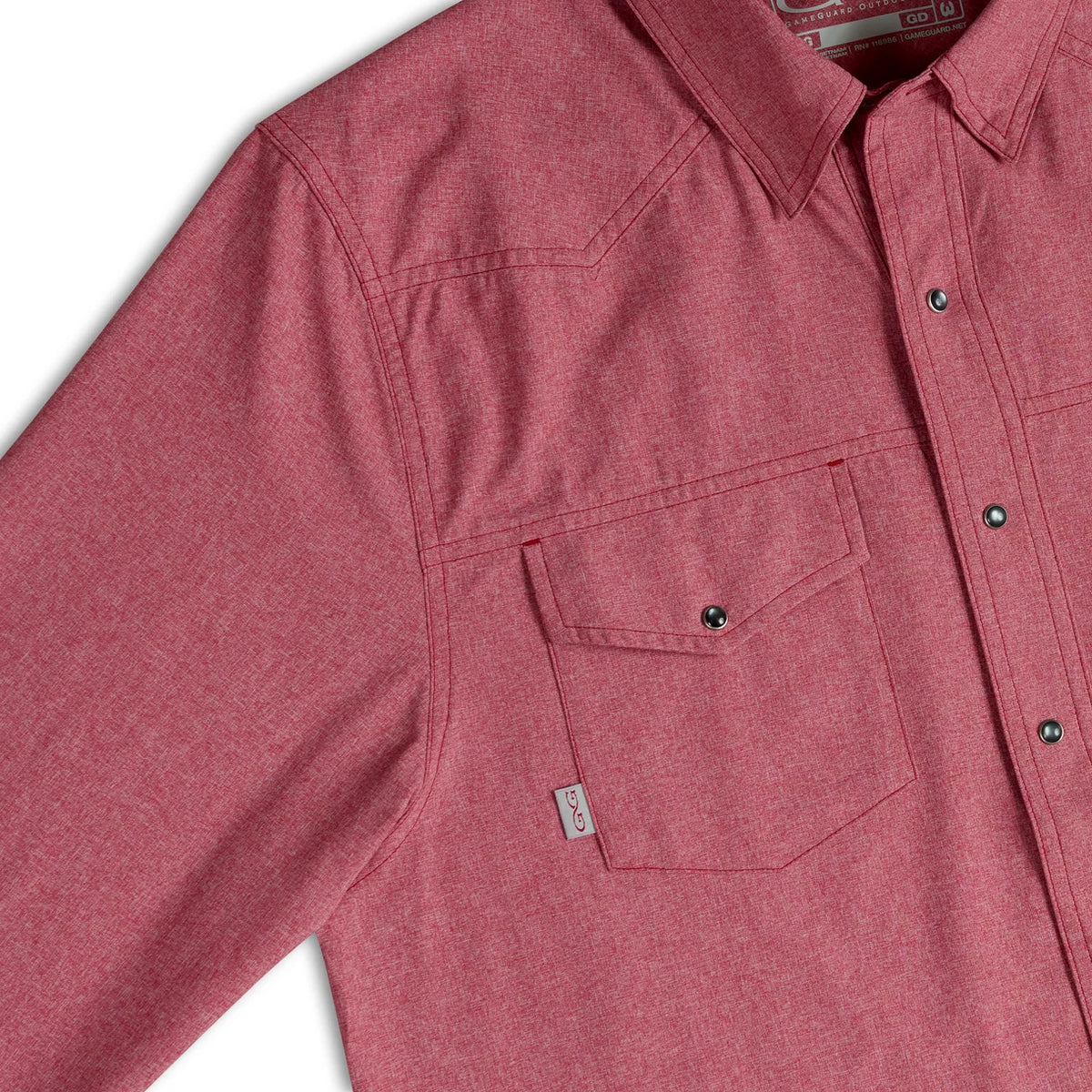 GameGuard Crimson Pearl Snap Shirt | Long Sleeve
