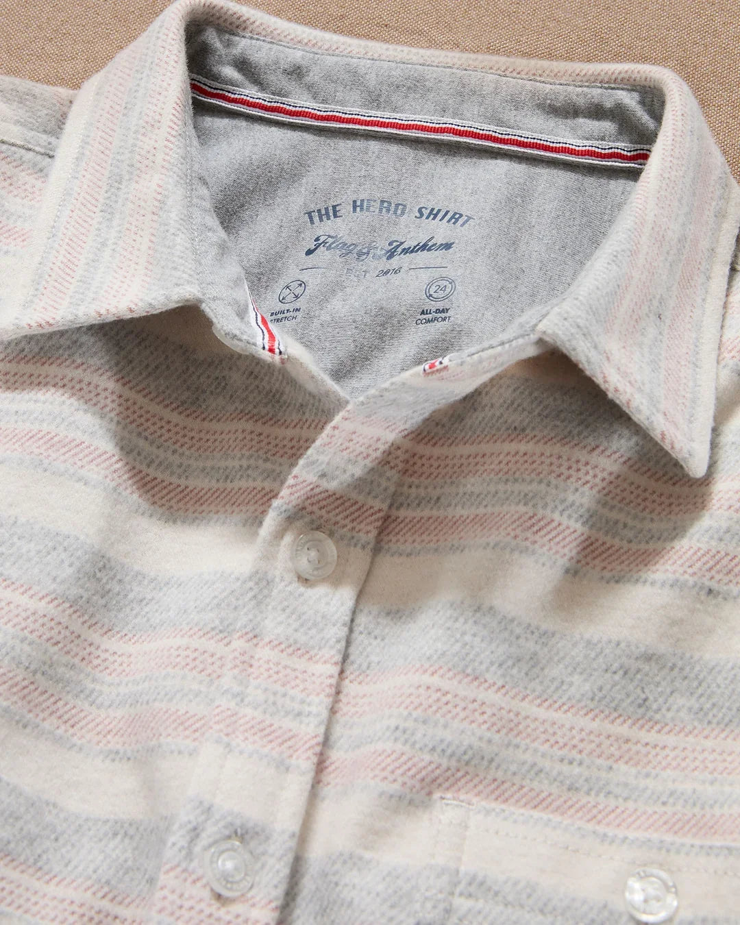Flag & Anthem Luverne LS Striped Hero Knit Flannel
