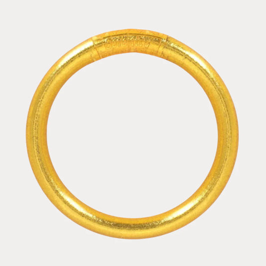 BuDha Girl GOLD TZUBBIE ALL WEATHER BANGLE® (AWB®) - SERENITY PRAYER - Medium
