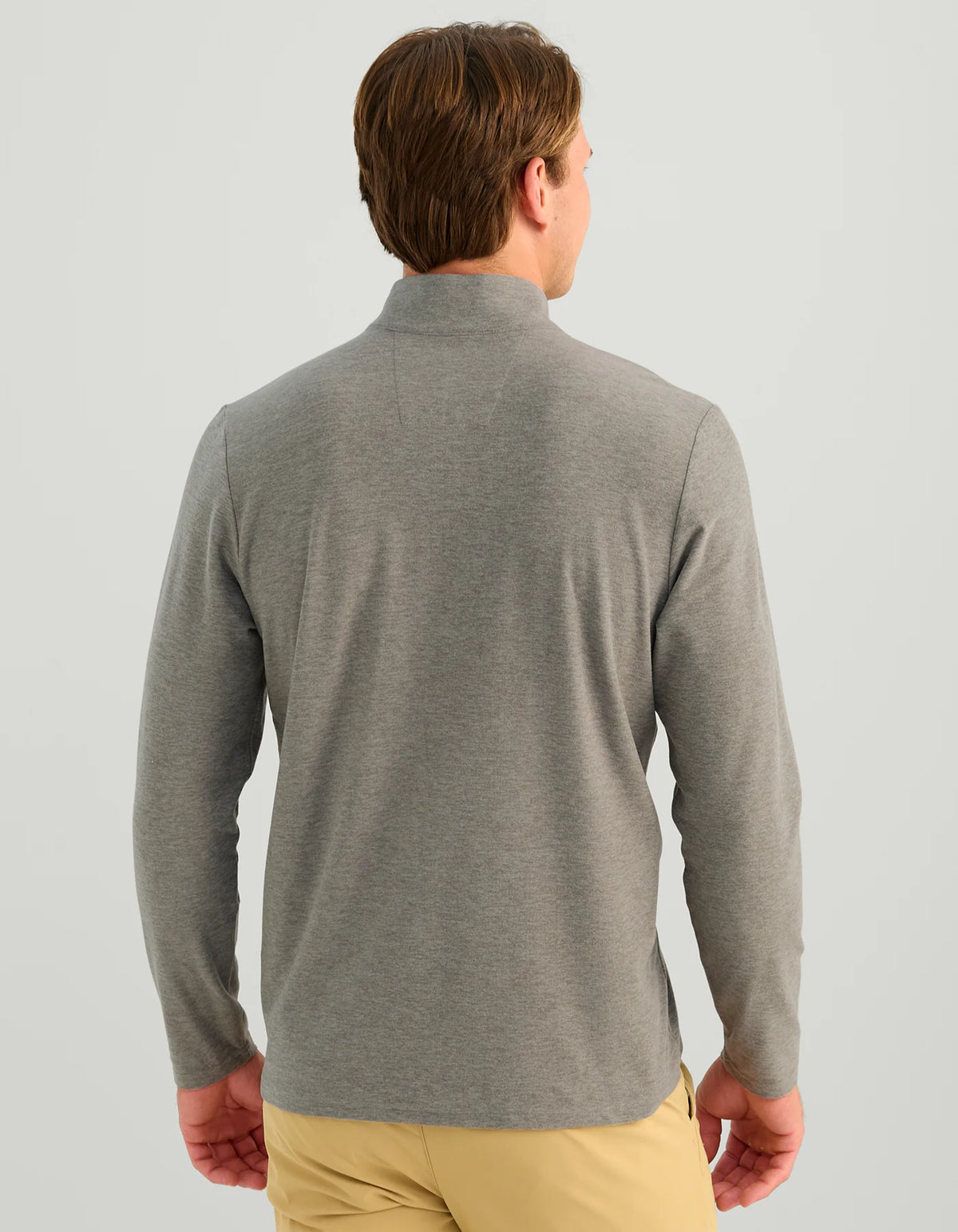 HUK Leeward Lightweight Fleece 1/4 Zip - Sharkskin Heather