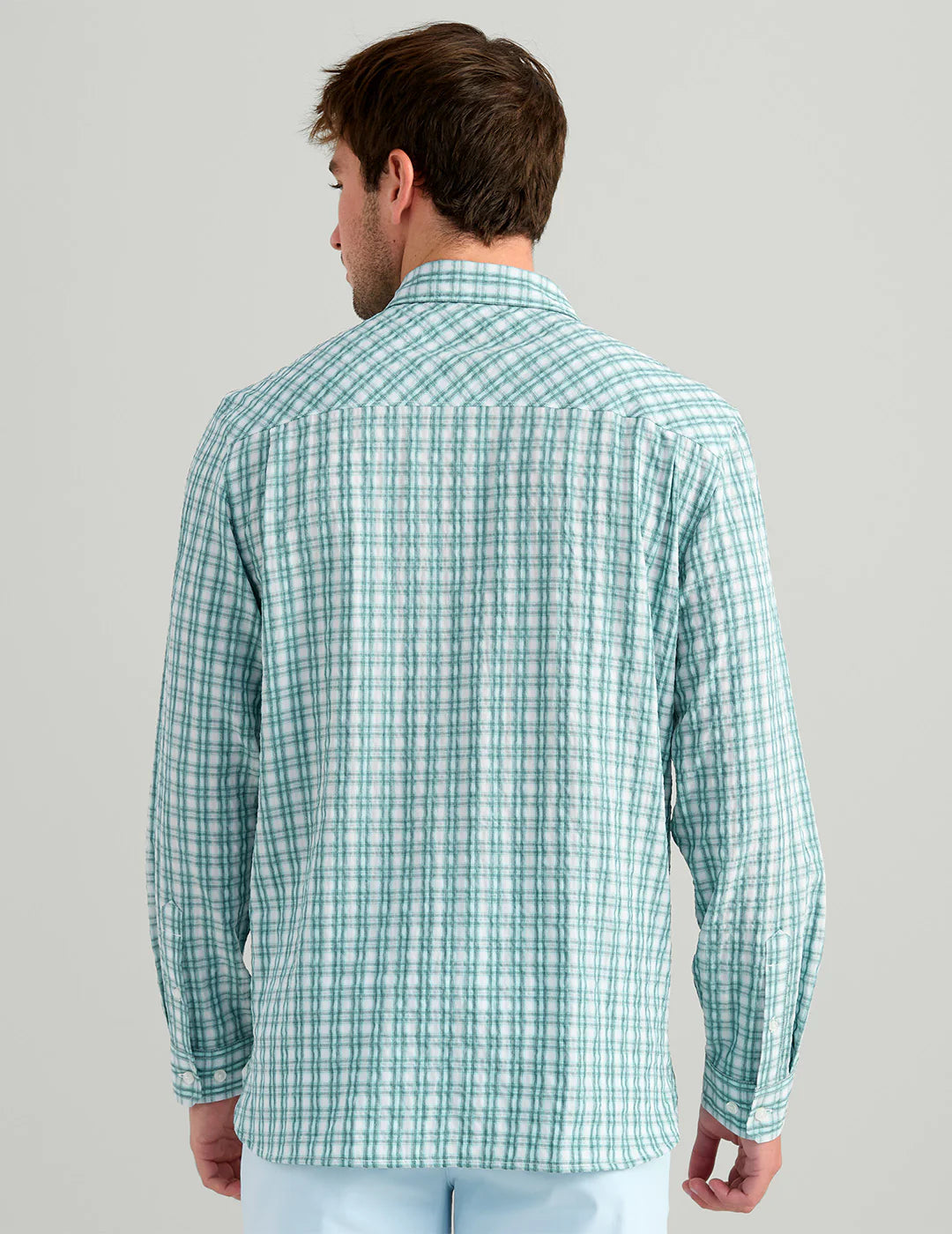 Huk CHATHAM LONG SLEEVE BUTTON-DOWN in Caicos Plaid