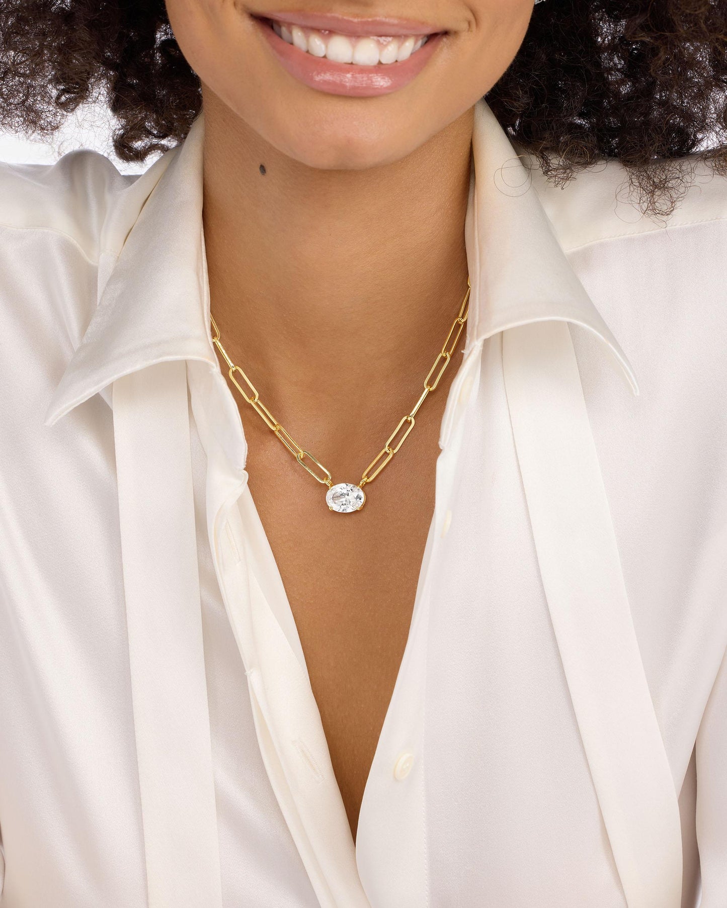 Melinda Maria Hello Gorgeous Samantha Chain Necklace