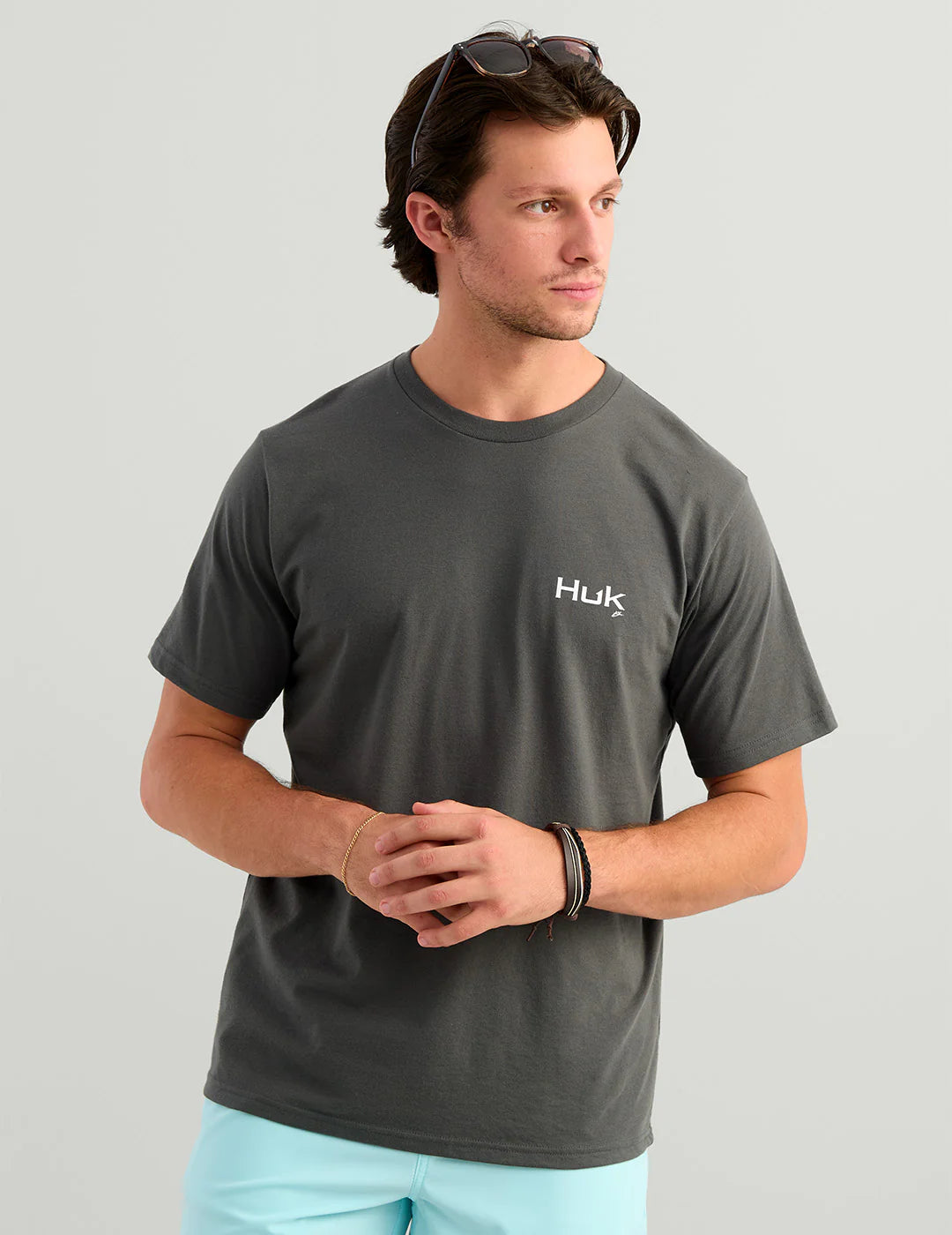 Huk KC AMERICANA TEE in Dark Shadow