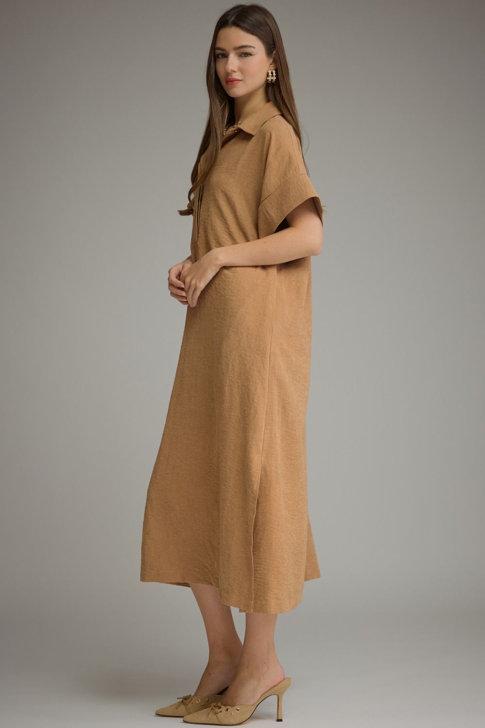 Camel Shirt Dress