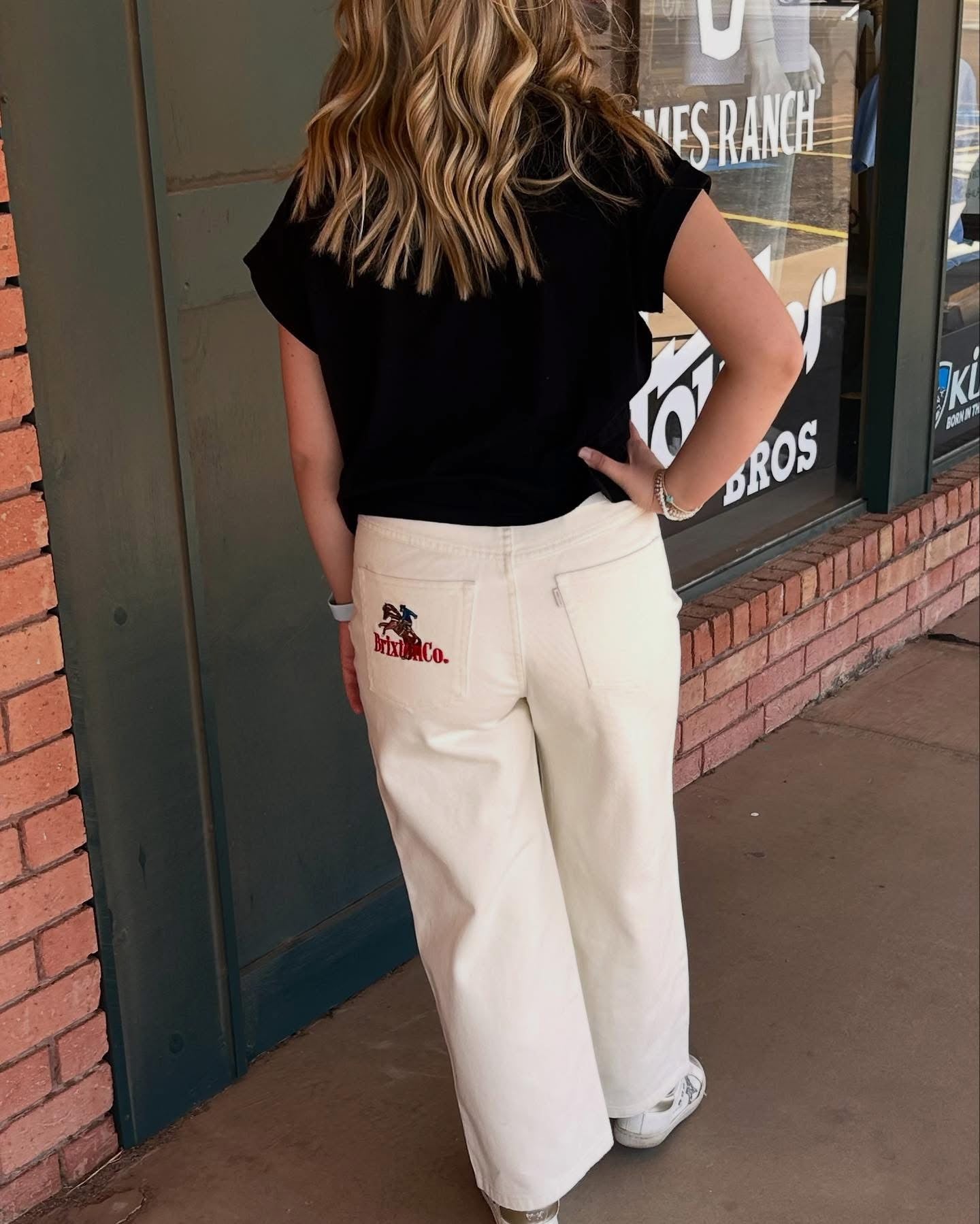 Brixton Margo Cropped 5-Pocket Pant - Off White