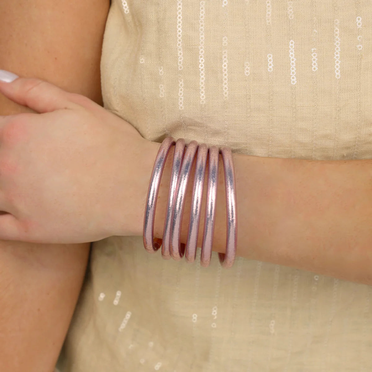 BuDha Girl ICE ROSE ALL WEATHER BANGLES® (AWB®) - SET OF 6