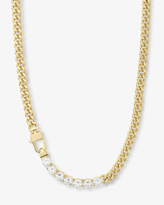 Melinda Maria Julian Loves Diamonds Necklace 16" in Gold