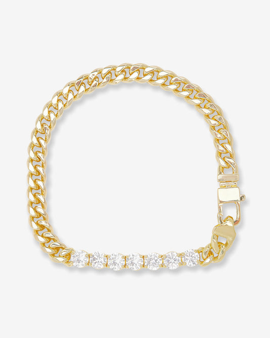 Melinda Maria Julian Loves Diamonds Bracelet (Gold or Silver 7.5")