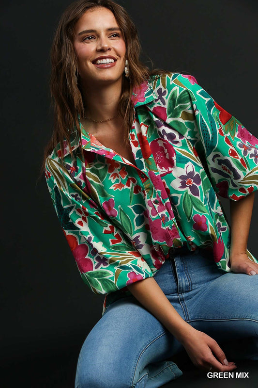 Garden Bloom Tunic Top