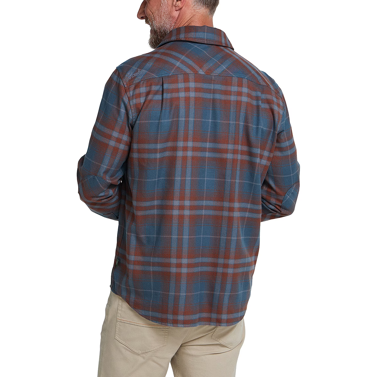 Howler Bros Harker's Flannel: Kempton Plaid Dark Slate