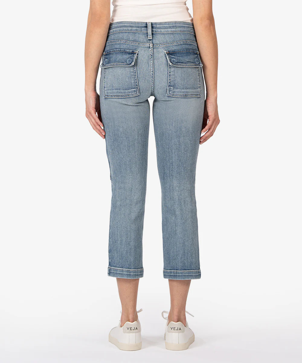 KUT from the KLOTH Reese Mid Rise Crop Straight Leg