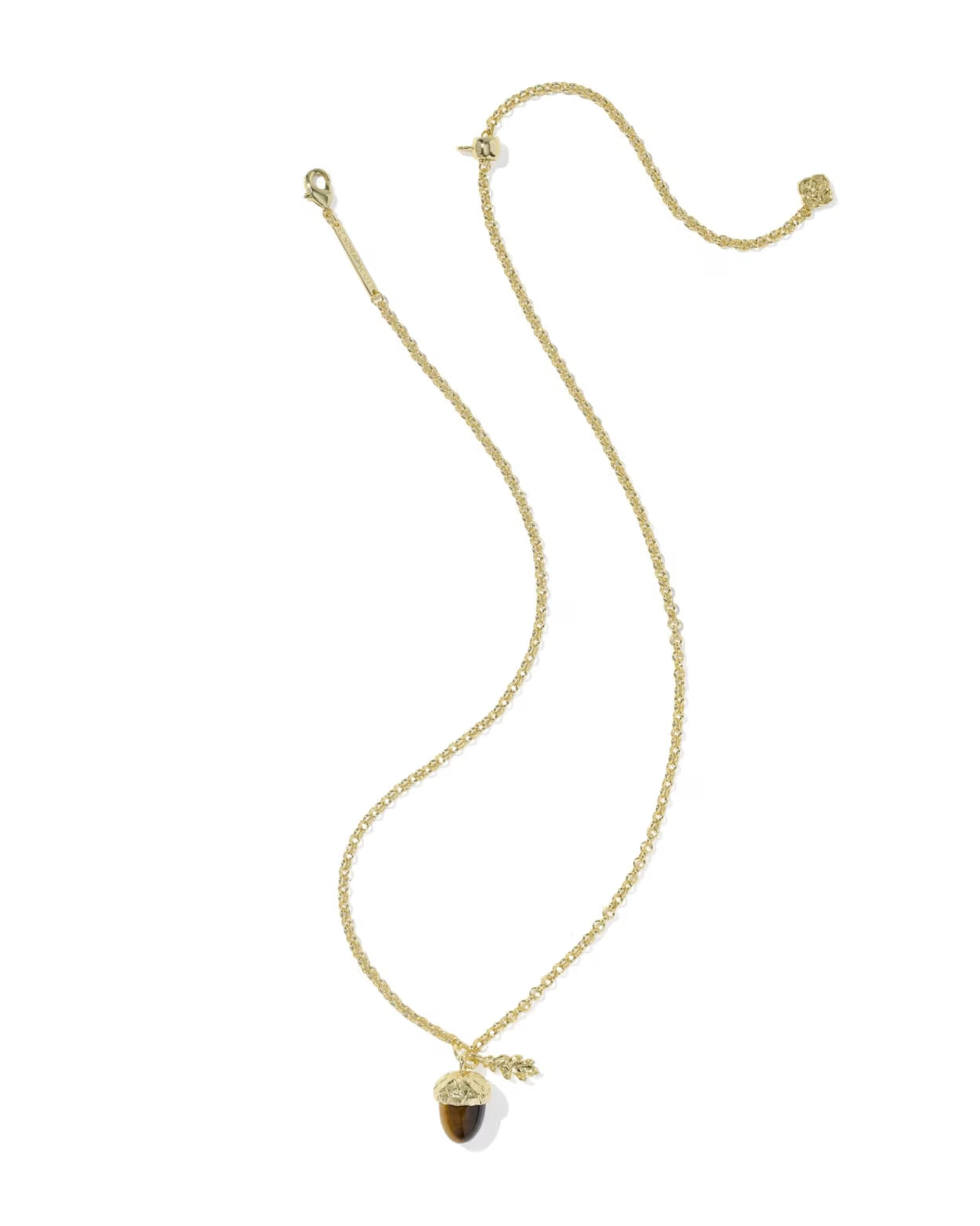 Kendra Scott Acorn Gold Short Pendant Necklace