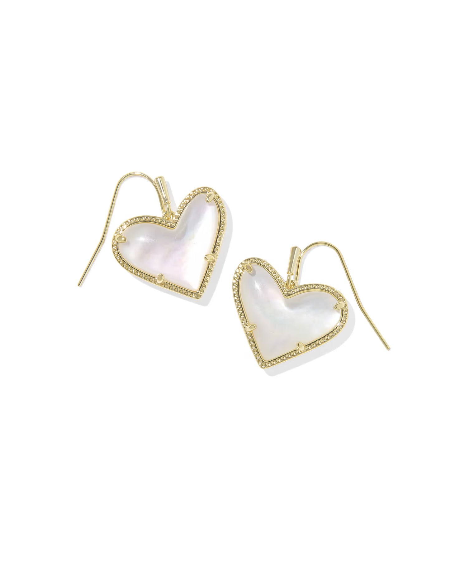 Kendra Scott Ari Heart Statement Gold Drop Earrings