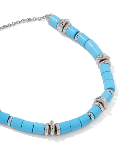 Kendra Scott Bree Silver Beaded Delicate Chain Bracelet