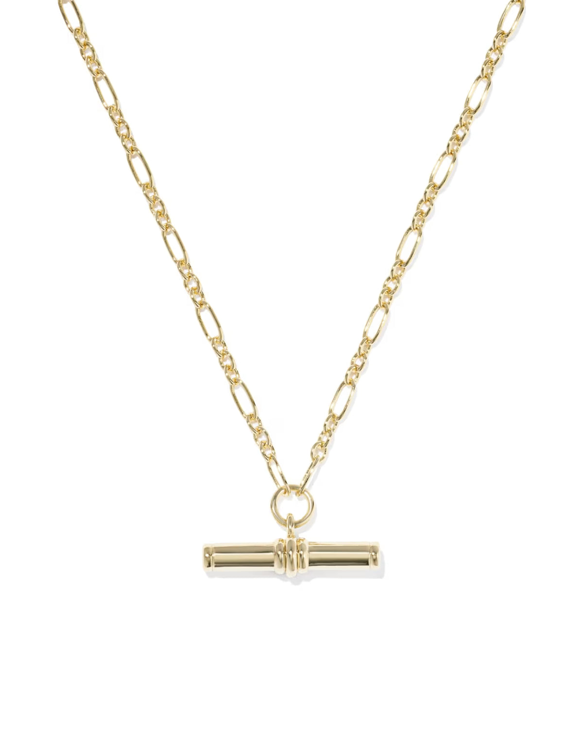 Kendra Scott Bree Gold Metal T Bar Short Pendant Necklace - Gold
