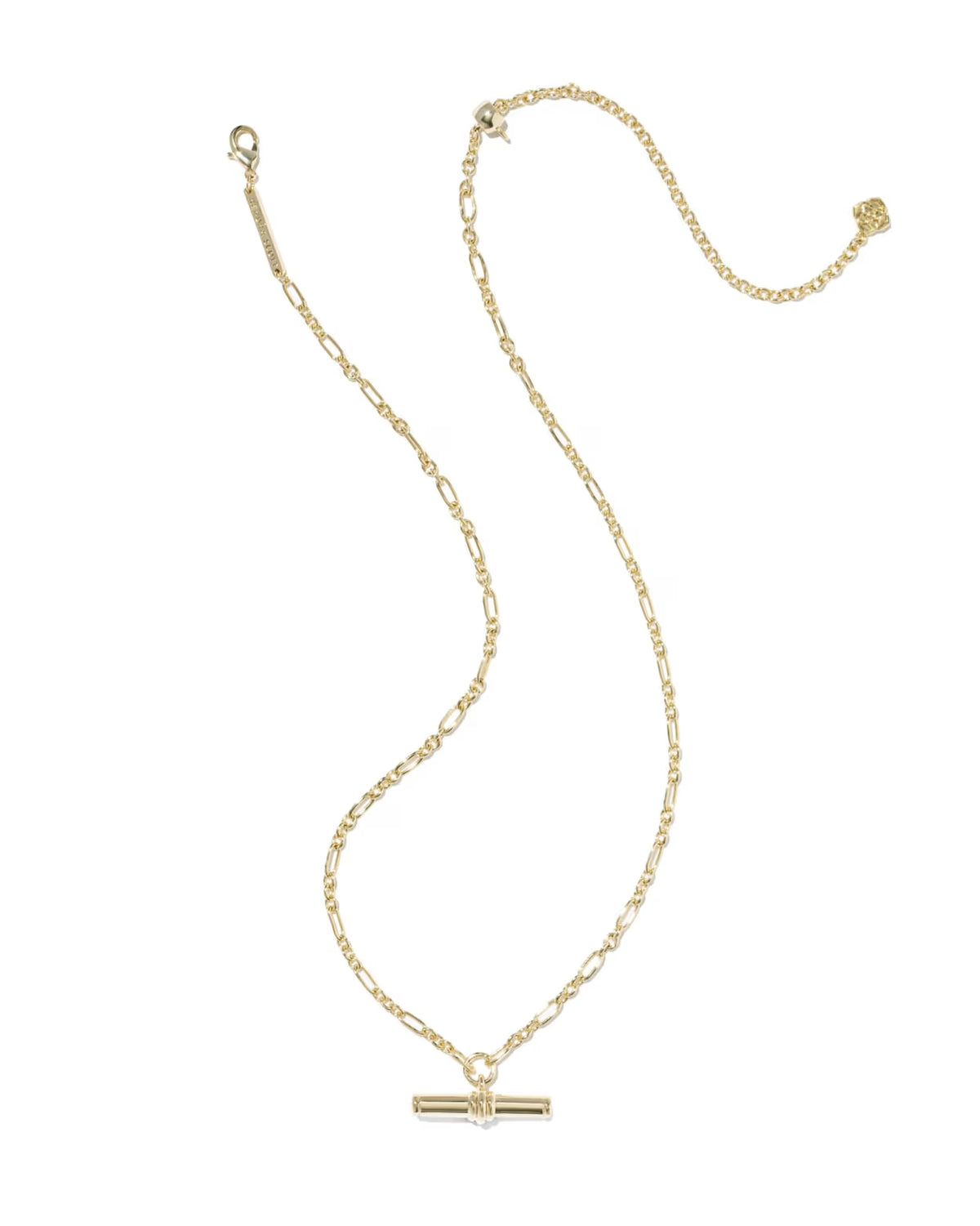Kendra Scott Bree Gold Metal T Bar Short Pendant Necklace - Gold