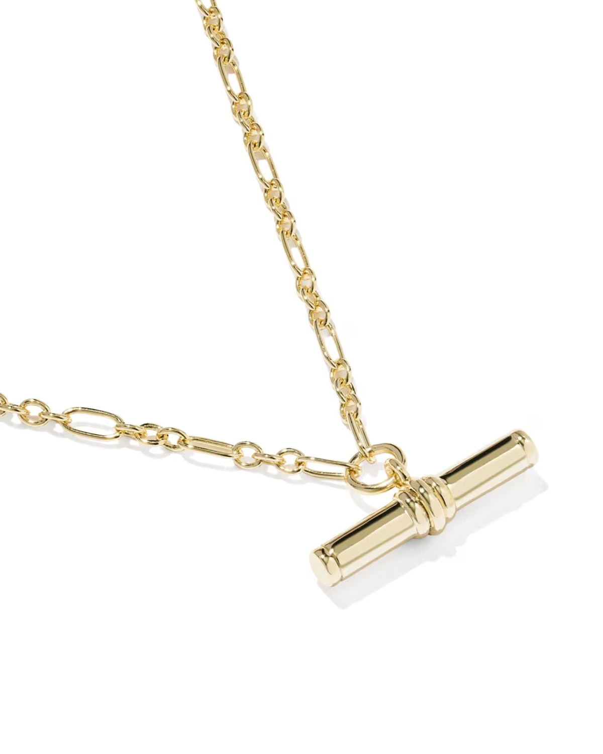Kendra Scott Bree Gold Metal T Bar Short Pendant Necklace - Gold
