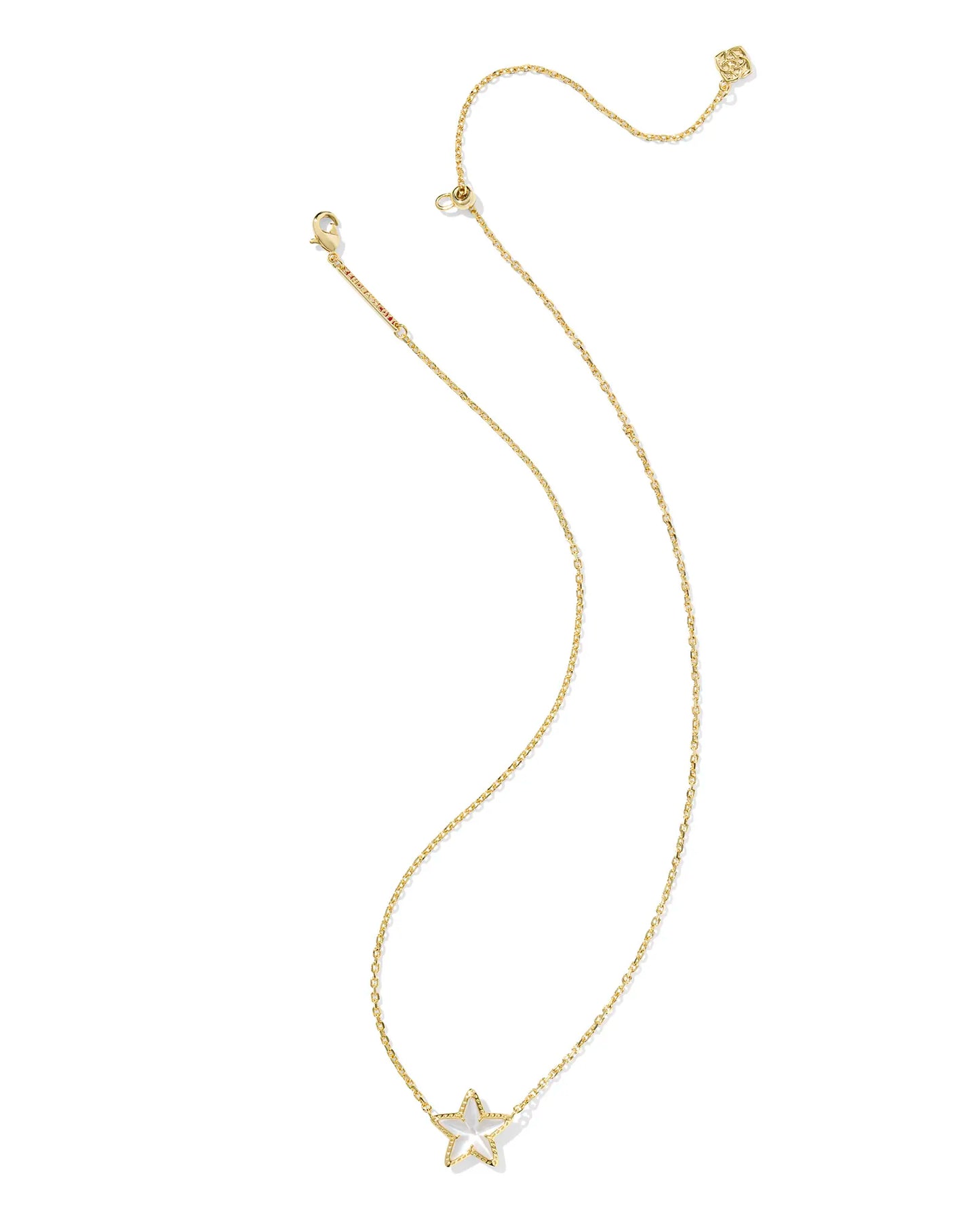 Kendra Scott Cassidy Gold Short Pendant Necklace (Cobalt, Ivory or Red)