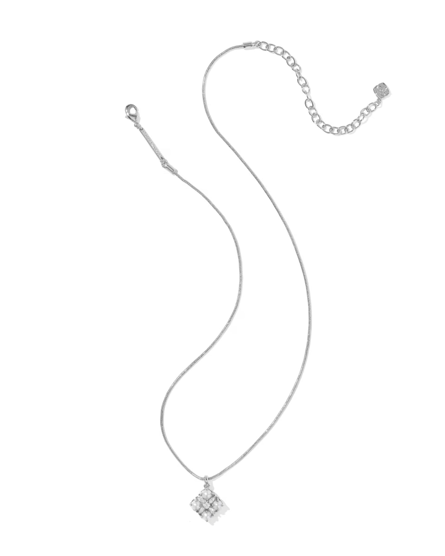 Kendra Scott Dira Pearl Silver Short Pendant Necklace