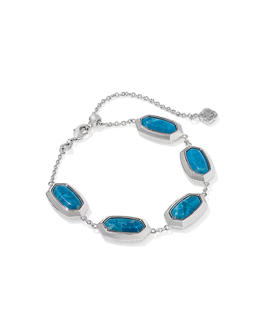 Kendra Scott Elaina Bezel Silver Delicate Chain Bracelet