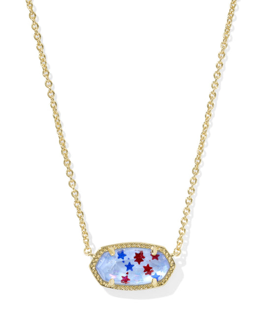 Kendra Scott Elisa Red White and Blue Illusion (Gold or Silver)