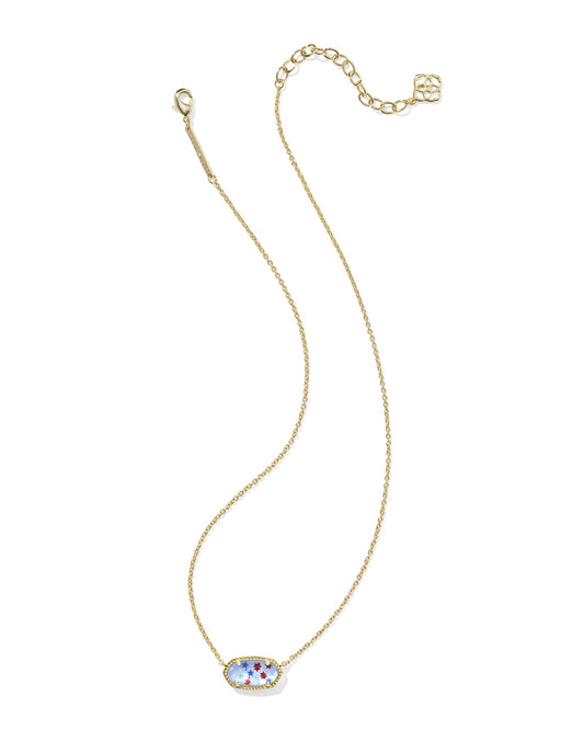 Kendra Scott Elisa Red White and Blue Illusion (Gold or Silver)