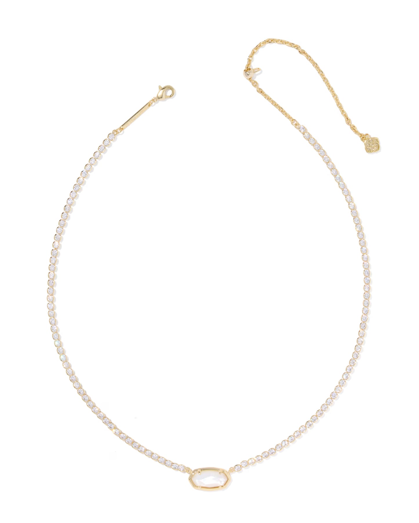 Kendra Scott Elisa Gold Tennis Necklace