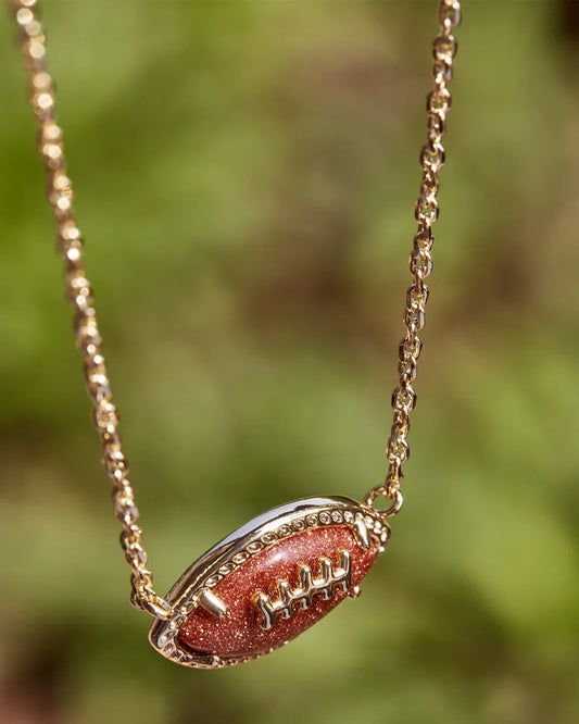 Football Short Pendant Necklace(Gold or Silver)