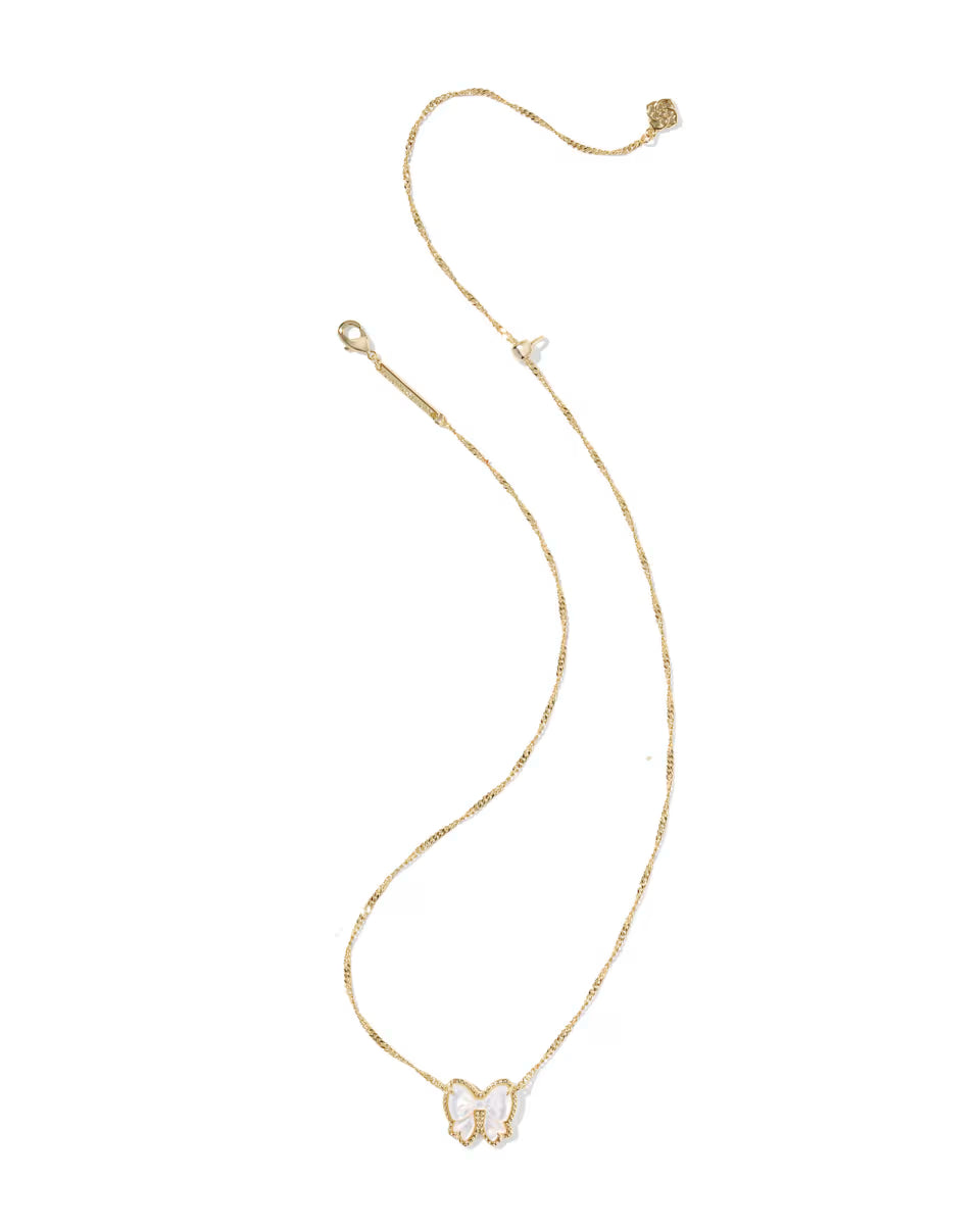 Kendra Scott Haley Bow Necklace in Gold