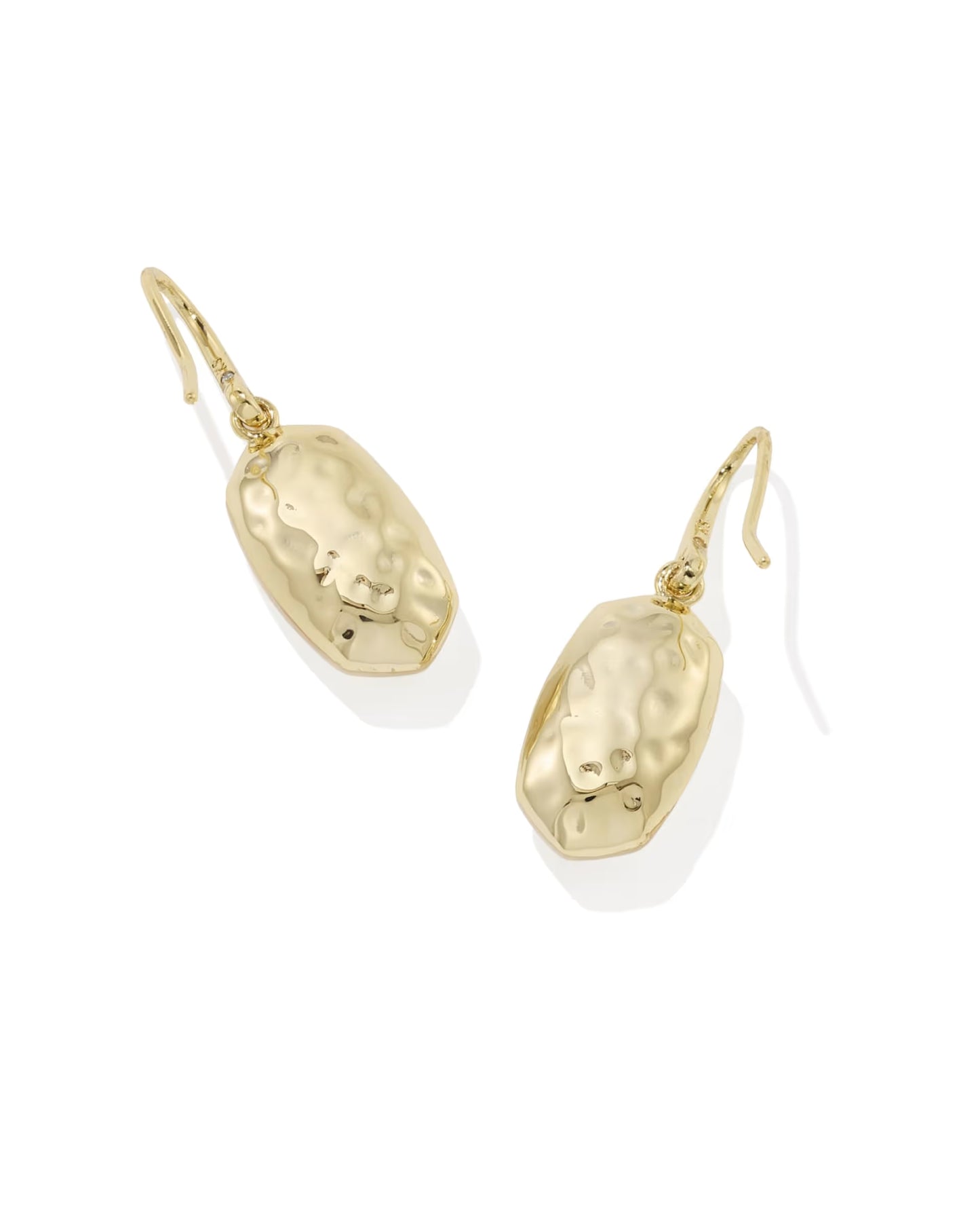 Kendra Scott Lee Riveted Gold Drop Earrings - Ivory Mother-of-Pearl