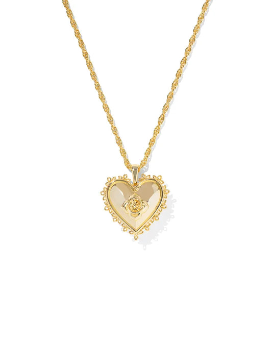 Mallory Rose Locket Short Pendant Necklace