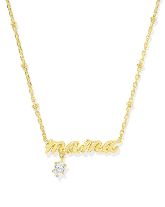 Kendra Scott Mama Crystal Short Pendant Necklace