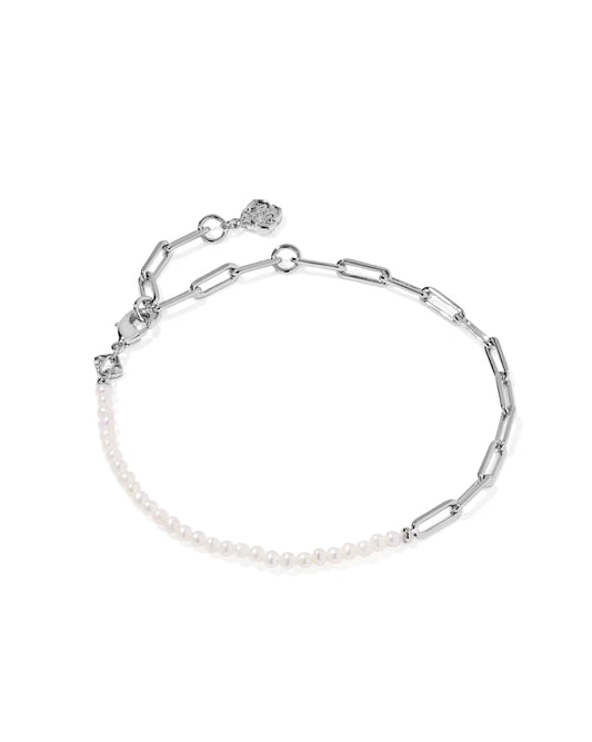 Kendra Scott Markie Silver Half Chain Bracelet
