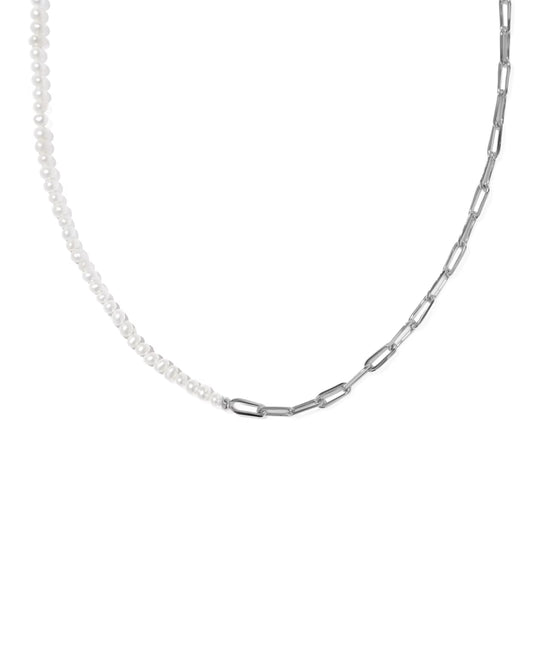 Kendra Scott Markie Silver Half Chain Necklace