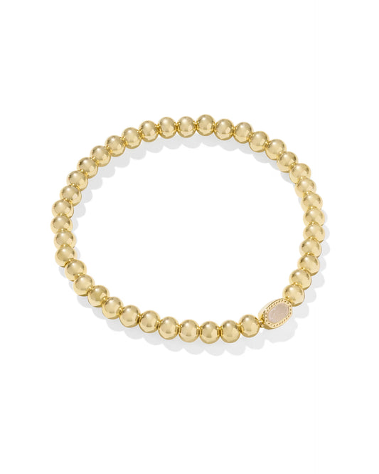 Kendra Scott Mini Elaina Gold Stretch Bracelet - Iridescent Drusy