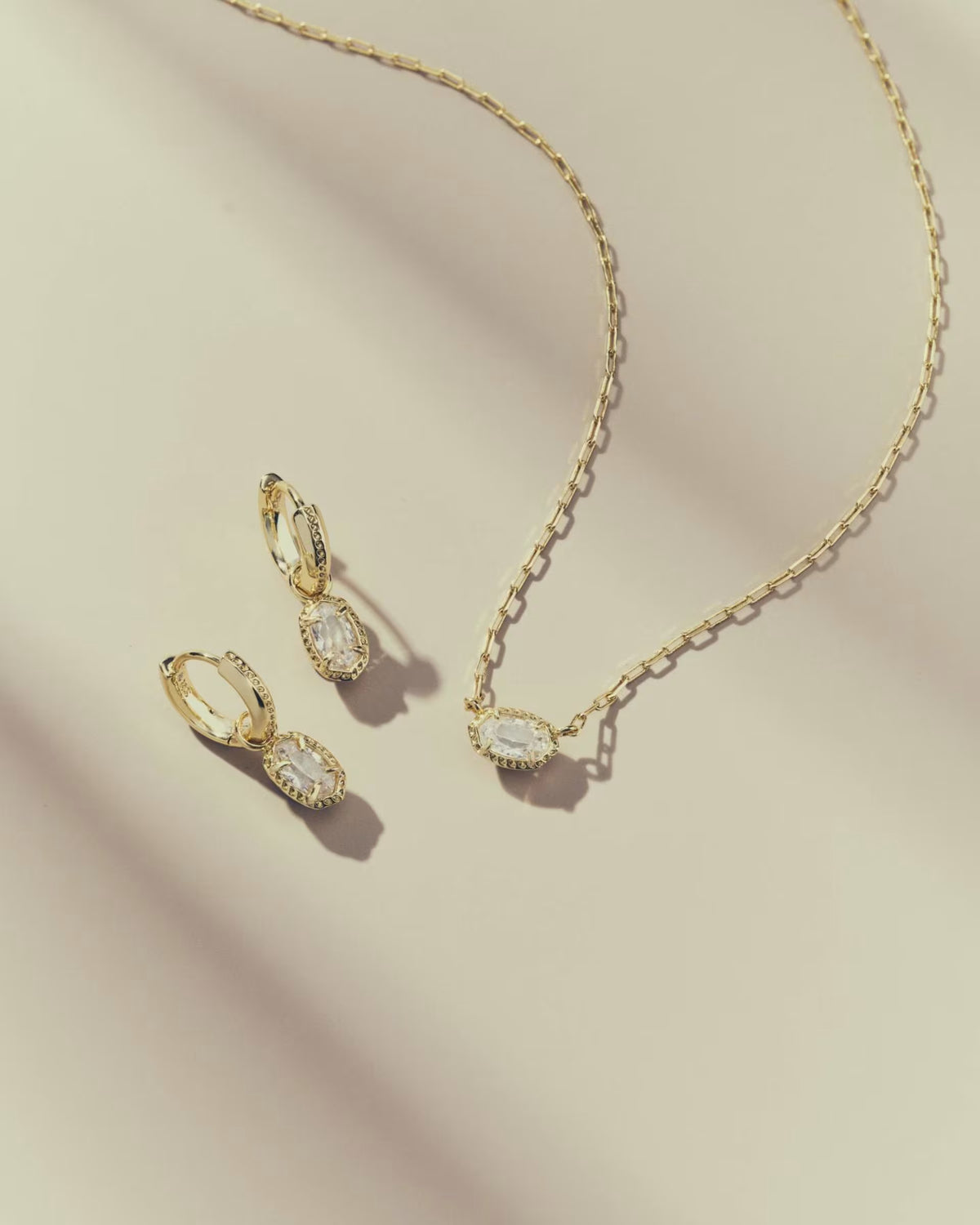 Kendra Scott Mini Ellie Luxe Gold Huggie Earrings