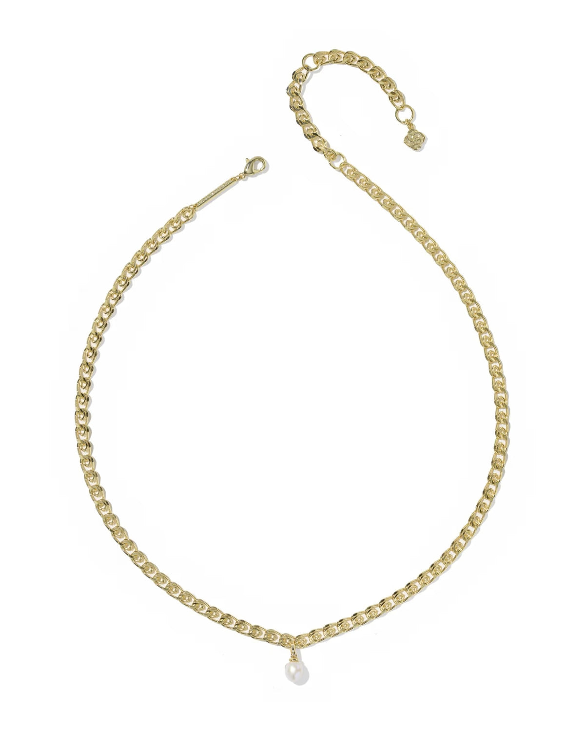 Kendra Scott Oakland Pearl Gold Chain Necklace