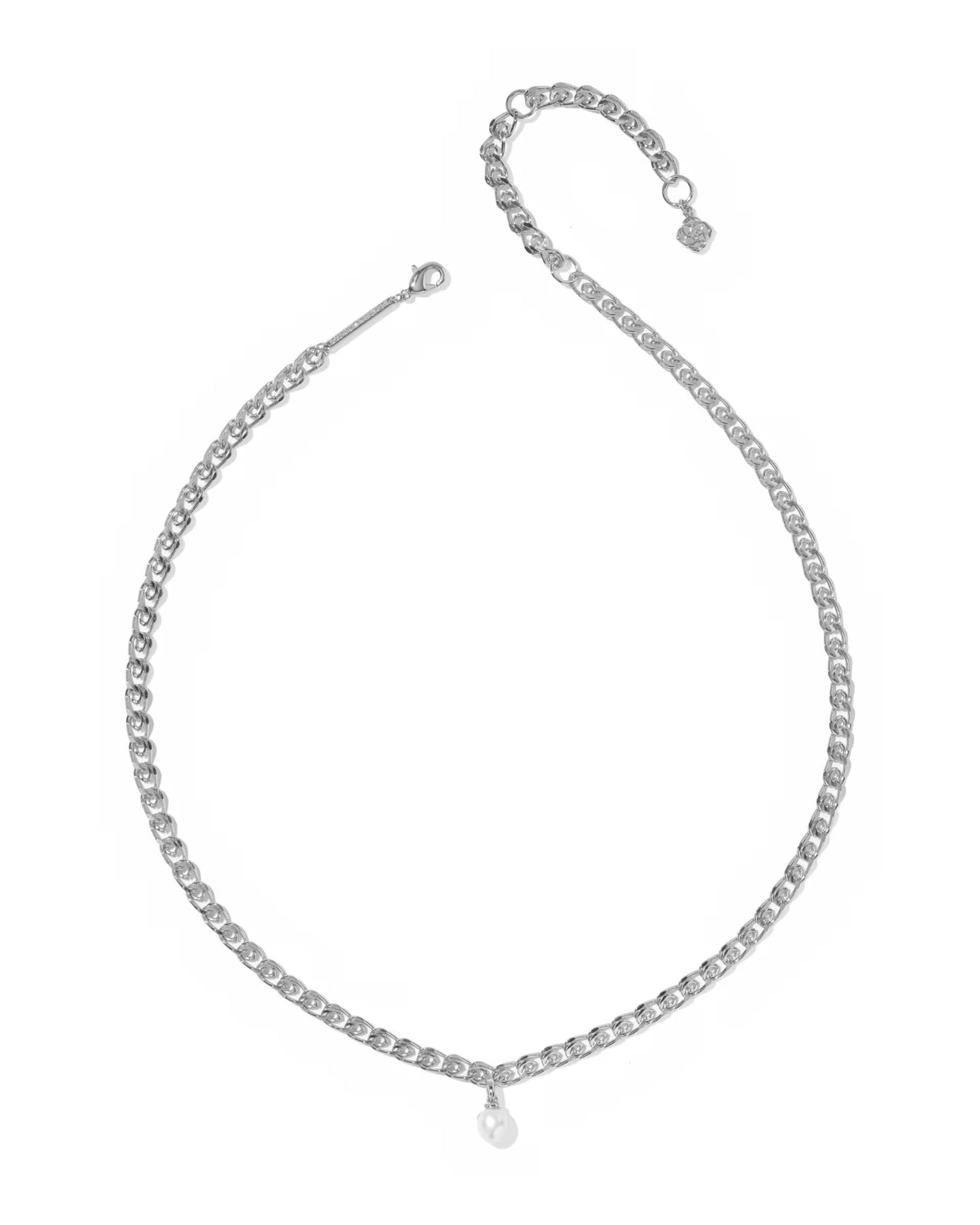 Kendra Scott Oakland Pearl Silver Chain Necklace
