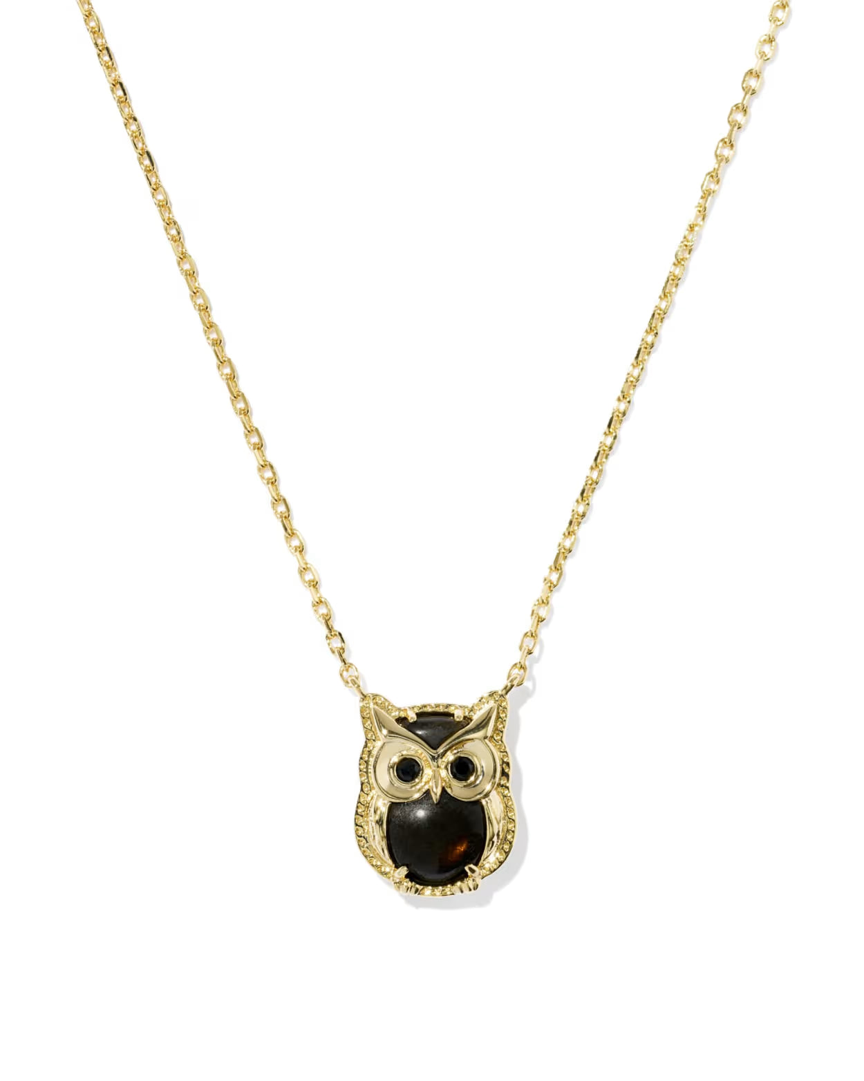 Kendra Scott Owl Gold Short Pendant Necklace