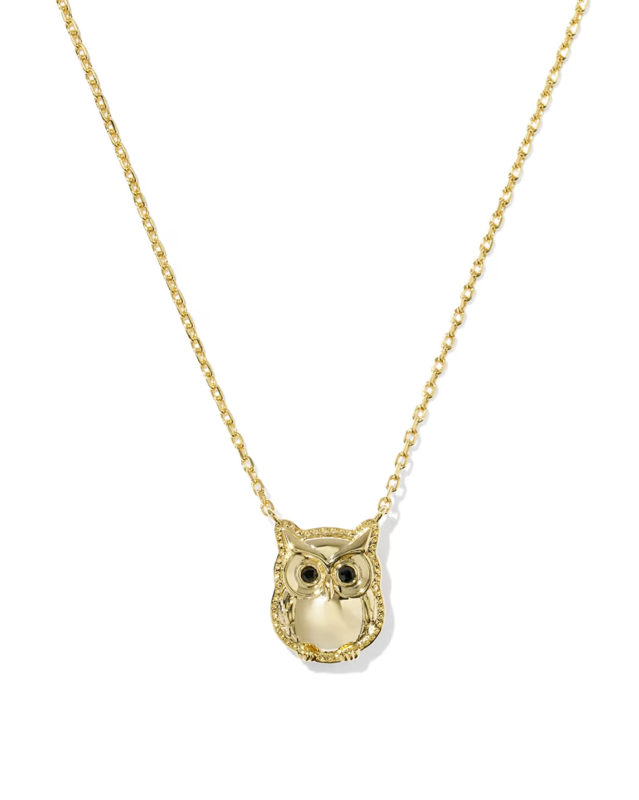 Kendra Scott Owl Gold Short Pendant Necklace