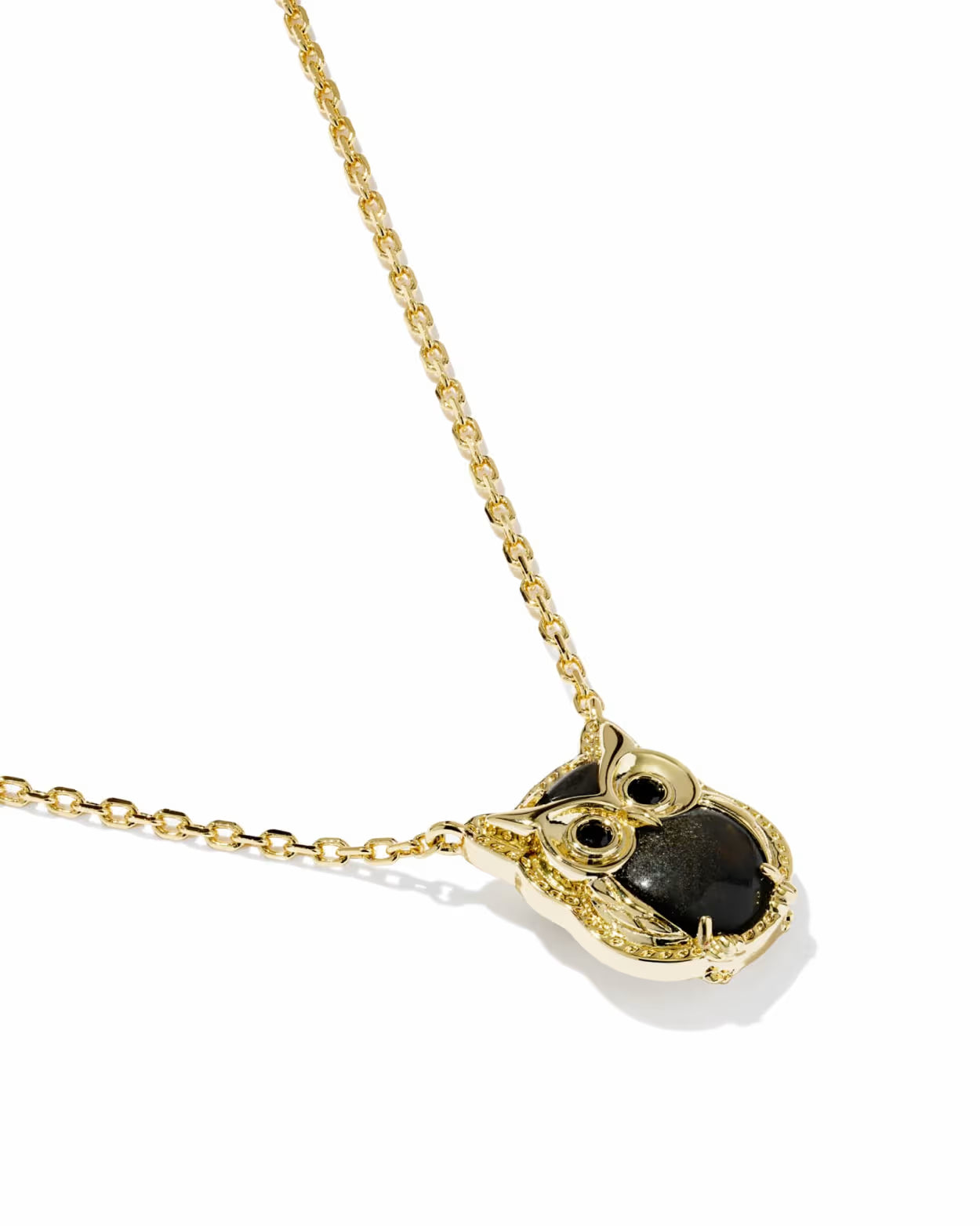 Kendra Scott Owl Gold Short Pendant Necklace