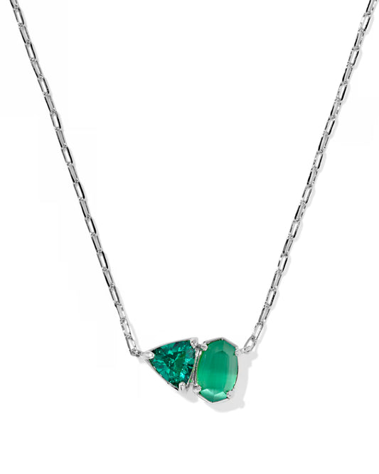 Kendra Scott Tatum Silver May Short Pendant Necklace