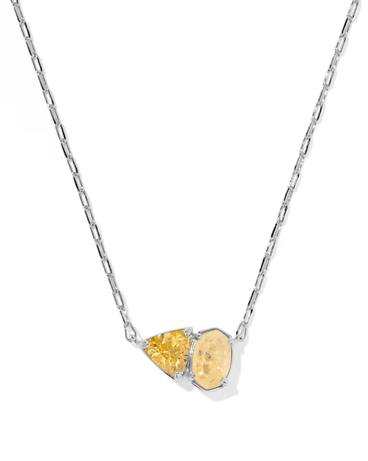 Kendra Scott Tatum Silver November Short Pendant Necklace